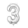Globos de Aluminio con Números de 32 pulgadas 0-9 Delgados para Helio Decoración de Cumpleaños Flotantes con Helio Fiesta Factory Venta al por Mayor