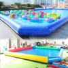 Piscina inflable grande y gruesa, piscina al aire libre, parque acuático para niños, equipo de bote para sacudir las manos, piscina para atrapar peces en el agua