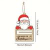 Regalo de Navidad Transfronterizo Amazon Viejo Alce Muñeco de Nieve Billetera Navideña de Madera Decoraciones para Árbol de Navidad Adornos Colgantes