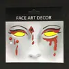 E-commerce Transfronteiriço Novo Adesivo Temporário com Glitter Cosplay Máscara Facial