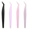 Pinzas antiadherentes para pestañas postizas para extensiones de pestañas sin pegamento, clip de pluma dorada, portátil, recomendado para principiantes