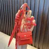 Llavero de Mascota Rojo Colgante para Bolsa de Año Nuevo Llavero de Pareja para Coche Día de Año Nuevo Pequeño Regalo Al por Mayor
