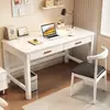 Escritorio de madera maciza, disponible en tamaños 80/90/110 cm, adecuado para uso junto a la cama, trabajo de oficina para adultos, estudio de estudiantes, escritura en el dormitorio y como escritorio de computadora