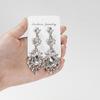 Pendientes largos transfronterizos europeos y americanos, pendientes de gota de agua retro de lujo con temperamento de moda para mujer, joyería de oreja dulce exagerada al por mayor