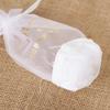 Bolsa de Gasa con Cordón, Bolsa de Malla, Bolsa de Empaque Transparente, Bolsa Ecológica Redonda de Cristal Mineral Nano Perla para Almacenamiento, Bolsita, Bolsa para Fragancia