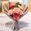 Bolsa de material DIY para corte manual sem tesoura em tecido não tecido para festas infantis, buquê de margaridas frescas, enfeites de flores artificiais