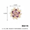 Broche de Flor de Cristal de Imitación Elegante de Gama Alta Nuevo de Invierno, Broche de Circonio Microincrustado de Moda y Exquisito, Accesorios para Traje y Abrigo