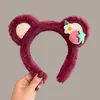 Diadema de estilo coreano para mujer al por mayor para lavarse la cara Corea del Sur diadema linda diadema de felpa antideslizante pinza para el pelo tocado