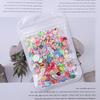Materiais Artesanais DIY Lantejoulas Douradas de Alto Brilho Misturadas Coloridas Floco de Neve Unicórnio Flor em Formato de Coração Glitter