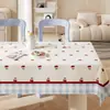 Mantel Estilo Crema Mantel Impermeable y a Prueba de Aceite Tapete de Mesa Sin Lavado 2026 Modelo Nuevo Mantel para Mesa de Café Tapete Protector de Cubierta de Mesa