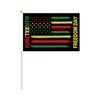 Bandera de Mano para el Festival de Junio Conmemorando el Día de la Liberación Negra Día de la Independencia Día Libre Bandera de la Luna Histórica Negra Africana