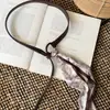 Cinturón Bufanda de Seda Rayada Retro Americano para Mujer con Cadena para Cintura de Jeans Diseño Versátil de Moda Accesorio de Cintura de Nicho