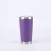 Copo de carro Amazon 20oz copo térmico de aço inoxidável 304 copo de carro com vácuo duplo copo de gelo de cor sólida simples