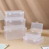 Caja Vacía Rectangular de Doble Hebilla Plástico Transparente Joyería Cuentas Caja de Embalaje Caja de Almacenamiento de Accesorios de Ferretería Caja para Componentes Digitales