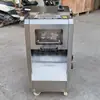 Directo de fábrica acero inoxidable comercial máquina automática para cortar carne lonchas de jamón carne desmenuzada carne en cubos rebanadora vertical de carne fresca