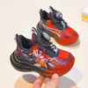 Zapatillas Deportivas Giratorias de Botón con Dibujos para Niños Estilo Nuevo Primavera/Otoño 2026 Zapatillas de Running para Niños Zapatos Transpirables para Niños Estilo Papá