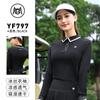 Ropa de Golf para Mujer Polo de Seda Helada de Manga Larga Ropa de Primavera y Verano Camiseta de Tenis para Mujer Top Falda Corta Conjunto de Ropa