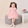 Niña Princesa Otoño/Primavera Malla Manga Larga Bebé 2026 Elegante Nuevo Vestido Falda Niños