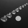 Amor Tiempo Gema Parche de Vidrio DIY Base Accesorios Cristal Transparente Corazón de Melocotón Refrigerador V1007