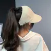 Sombreros para Mujer 2025 Nuevo Sombrero de Protección Solar Verano Lindo Sombrero de Tres Piezas Exterior Moda Estilo Coreano Sombrero de Copa Hueco Venta al por Mayor