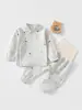 Conjunto de Ropa de Otoño Sin Costuras para Bebé, Ropa Interior de Algodón Puro Clase A para Recién Nacidos de Primavera y Otoño, Ropa de Casa Suave y Amigable con la Piel