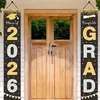 2026 Decoração de Temporada de Formatura Transfronteiriça, Casais de Formatura, Festa de Formatura, Carnaval, Celebração de Conclusão, Cortina de Porta, Bandeira Pendurada, Venda por Atacado, Personalização