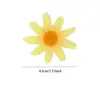 Flores Sueltas Más Vendidas Transfronterizas en Stock Cabeza de Margarita Pequeña Simulada Flor de Girasol Cabezas de Flores de Seda para Manualidades Accesorios para el Cabello Flores de Girasol