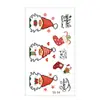 Novo Adesivo de Tatuagem de Natal Desenho Animado Infantil Conjunto de Adesivos de Tatuagem à Prova d'Água Adesivo de Rosto do Papai Noel Suporte