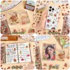 Pacote de Adesivos Kappi Bala Adesivos Infantis Fofos Desenho Animado Transparente Adesivos de Cartão Goo Material Decorativo DIY para Diário