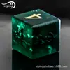 Dungeons & Dragons Dado Conjunto de 7 Peças Colorido Revestimento Explosão Fosco Pinheiro & Cipreste Verde Cristal DND RPG Dado