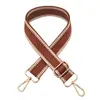 Nova cor dourada e prateada alça de ombro de seda alça longa transversal de ombro feminina acessórios de bagagem alça decorativa alça de bolsa de comércio exterior