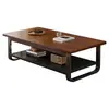Mesa de centro premium de madeira maciça para sala de estar, design novo, estilo de alta qualidade, moderna e minimalista, adequada para apartamentos pequenos, simples e fácil de usar