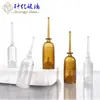Frasco de Preservación para Inyección de Luz de Agua de 2 ml con Tubo de Aguja de Hombro Angulado, Frasco Desechable para Inyección de Esencia, Frasco Rompible con Jeringa de Empuje hacia Atrás para Dispensar