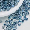 Cuentas de palomitas de maíz de 8 mm con hielo, cuentas monocromáticas con grietas de hielo, cuentas redondas de vidrio hechas a mano, accesorios de joyería DIY, pulsera, collar, material