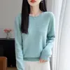 Suéter de punto con cuello redondo y pedrería transfronterizo para mujer, nueva colección de punto para mujer otoño 2026, jersey holgado versátil para usar como base