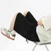 2026 Nuevos Shorts Deportivos Casuales Desestructurados Estilo Americano para Hombre, Marca de Moda, Color Sólido, Versátiles, Pantalones de Chándal de Pierna Ancha Sueltos de Cinco Puntos