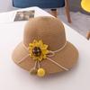 Sombrero de Sol Fresco Estilo Coreano Sombrero de Girasol + Bolso Sombrero de Playa de Verano para Niña Sombrero de Paja de Girasol Sombrero de Sol