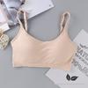Top Tubo Tomara que Caia All-In-One com Bojo Fixo, Costas Lindas, Alça, Envolvimento no Peito, Push-Up, Sem Aro de Aço, Algodão, para Dormir, Sutiã Esportivo para Mulheres