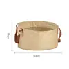 Cubo de Agua Plegable Transparente de PVC Portátil para Acampar al Aire Libre, Bolsa de Lavabo para Viajes, Lavado de Cara, Lavado de Frutas, Bolsa Portátil de Almacenamiento de Agua