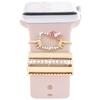 Adequado para anel decorativo de pulseira de apple watch anel decorativo de pulseira de relógio de silicone universal apple watch unha decorativa