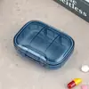 Pastillero, Caja Dispensadora de Medicamentos Portátil, Tres Comidas al Día, Mini Pastillero a Prueba de Luz, Portátil Siete Días a la Semana