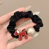 Goma para el pelo satinada floral Maillard para mujer, alta elasticidad, liga para el pelo duradera que no daña el cabello, accesorio elástico para el pelo