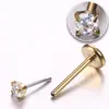 Aretes de Acero de Titanio, Piercings de Labio, Piercings de Lengua, Joyería para Piercings de Oreja, Accesorios Simples de Acero Inoxidable para Piercings, Venta al por Mayor Transfronteriza