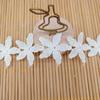 Encaje Soluble en Agua Accesorios Lolita Decoración de Prendas Accesorios Flor de Cinco Hojas Poliéster Encaje Bordado de Código de Barras Pequeño