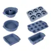 Molde para Pastel de Chifón Molde de Silicona Grado Alimenticio Resistente a Altas Temperaturas Molde para Pan Tostado Juego de Moldes para Hornear