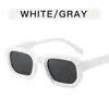 Gafas de sol de montura pequeña cuadrada para mujer, nuevas gafas retro europeas y americanas, simples, de alta moda, poligonales, tendencia