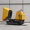 Volquete Hidráulico Giratorio de 90 Grados con Descarga Automática Carro de Descarga Giratorio Pequeño Volquete de Orugas para Obra Exportable