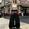 Comercio Exterior Transfronterizo Estilo Casual Americano Para Mujer Estampado de Letras Holgado Bolsillo Grande Otoño Moderno Suelto Ropa Deportiva Casual
