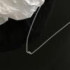 Colar Geométrico Cilíndrico Preto Cintura Pequena Feminino Simples Versátil Corrente Clavicular Ins Popular Pingente Curto