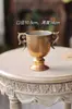 Trofeo Retro Europeo Francés Columna Romana Dorada Arreglo Floral de Entrenamiento Floral Mesa de Banquete Flor Mesa de Restaurante Jarrón de Mesa